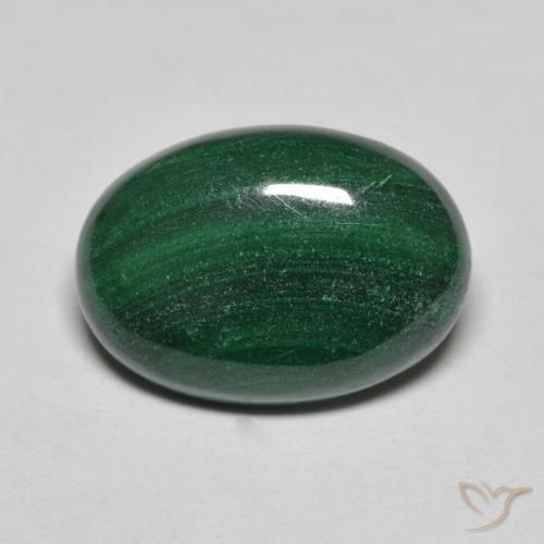 6.61ct Natürlicher Kieferngrün Malachit, Oval, Lichtundurchlässig