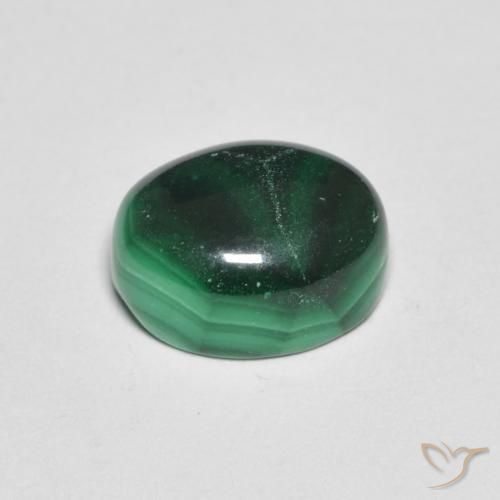 9,17 ctw natürlicher Grün Malachit, Oval, Lichtundurchlässig