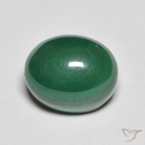 8.35ct Natürlicher Grün Malachit, Oval, Lichtundurchlässig