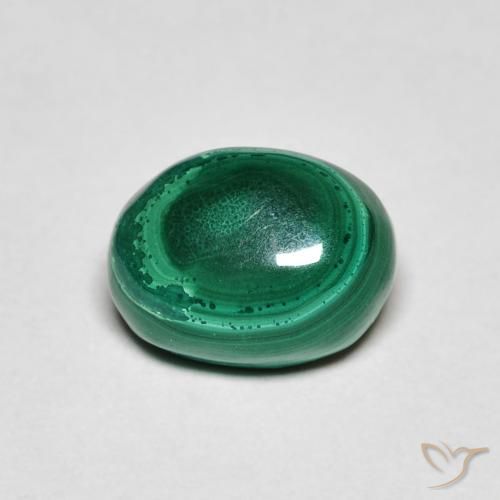 2.72ct Natürlicher Grün Malachit, Oval, Lichtundurchlässig