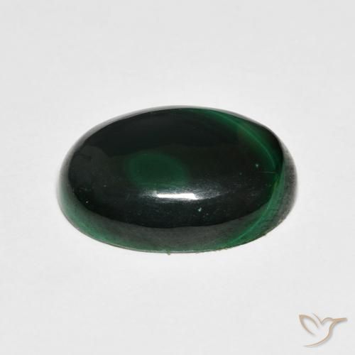 9,17 ctw natürlicher Waldgrün Malachit, Oval, Lichtundurchlässig