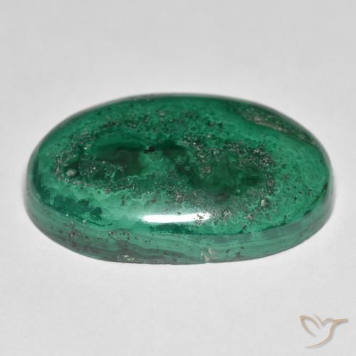 9,17 ctw natürlicher Grün Malachit, Oval, Lichtundurchlässig