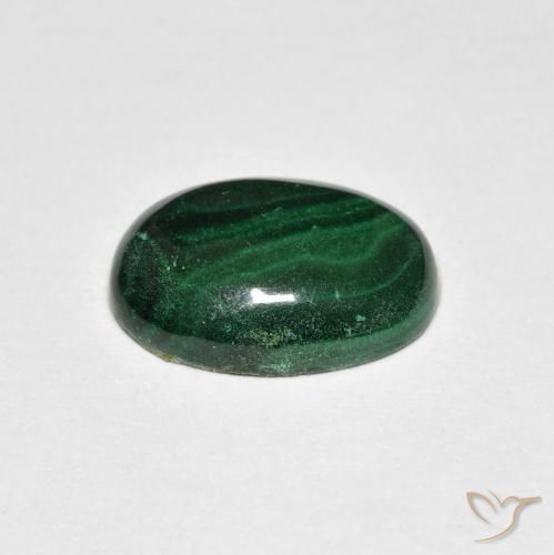 9,17 ctw natürlicher Grün Malachit, Oval, Lichtundurchlässig