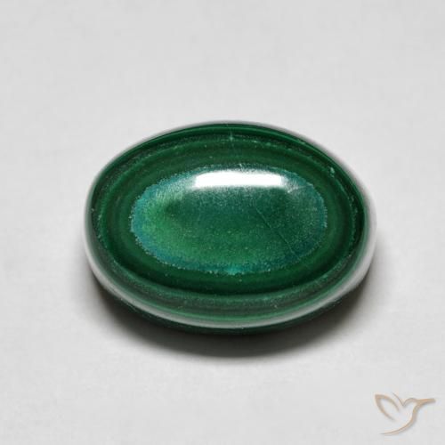 9,17 ctw natürlicher Grün Malachit, Oval, Lichtundurchlässig