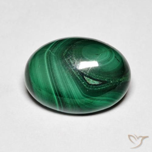 9,17 ctw natürlicher Grün Malachit, Oval, Lichtundurchlässig