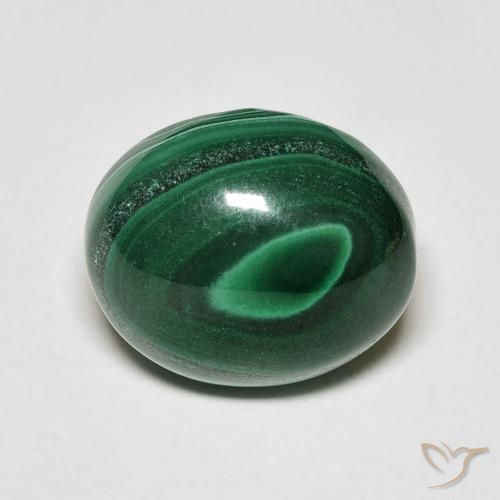 7.80ct Natürlicher Kieferngrün Malachit, Oval, Lichtundurchlässig
