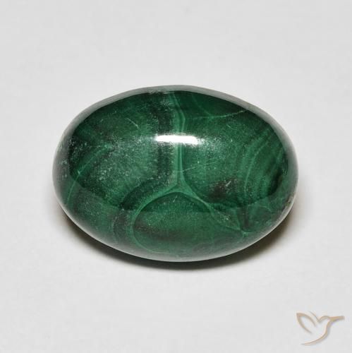 8.47ct Natürlicher Mittelgrün Malachit, Oval, Lichtundurchlässig