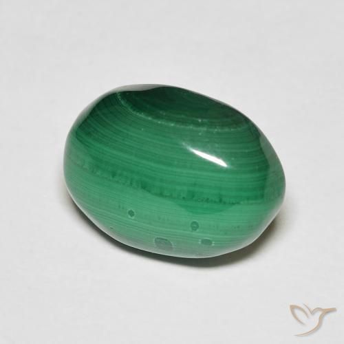 9,17 ctw natürlicher Grün Malachit, Oval, Lichtundurchlässig