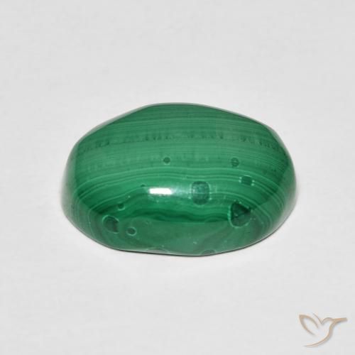 9,17 ctw natürlicher Grün Malachit, Oval, Lichtundurchlässig