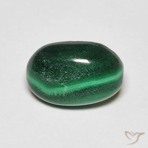 2.27ct Natürlicher dunkelgrün Malachit, Oval, Lichtundurchlässig