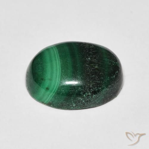9,17 ctw natürlicher Grün Malachit, Oval, Lichtundurchlässig
