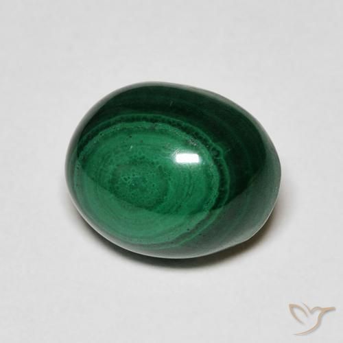 9,17 ctw natürlicher Grün Malachit, Oval, Lichtundurchlässig
