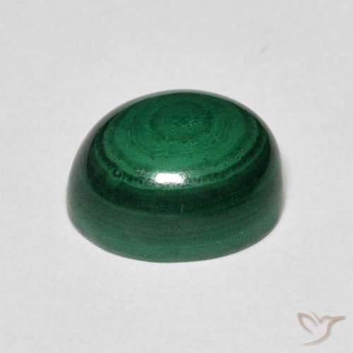 9,17 ctw natürlicher Grün Malachit, Oval, Lichtundurchlässig