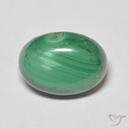 8.24ct Natürlicher Grün Malachit, Oval, Lichtundurchlässig