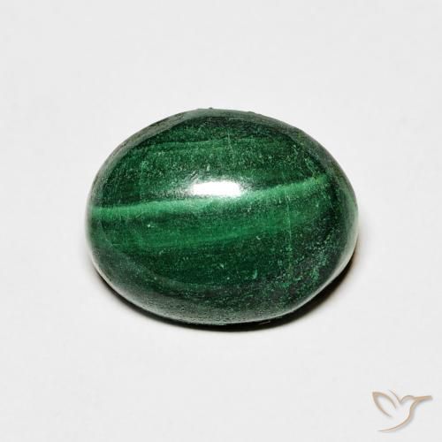 4.66ct Natürlicher Grün Malachit, Oval, Lichtundurchlässig