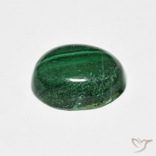 9,17 ctw natürlicher Grün Malachit, Oval, Lichtundurchlässig