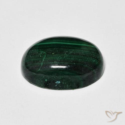 9,17 ctw natürlicher Grün Malachit, Oval, Lichtundurchlässig