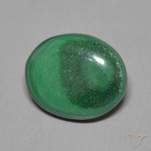 9,17 ctw natürlicher Grün Malachit, Oval, Lichtundurchlässig