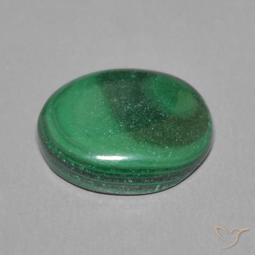 9,17 ctw natürlicher Grün Malachit, Oval, Lichtundurchlässig