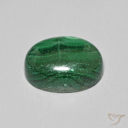 9,17 ctw natürlicher Grün Malachit, Oval, Lichtundurchlässig