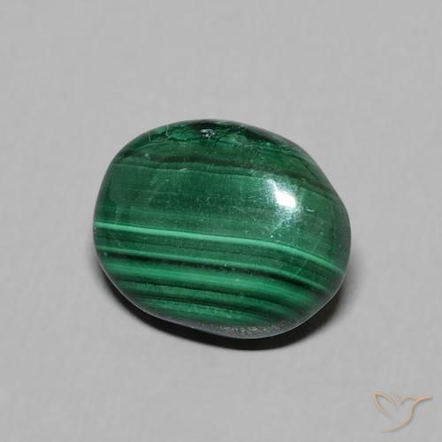 9,17 ctw natürlicher Grün Malachit, Oval, Lichtundurchlässig