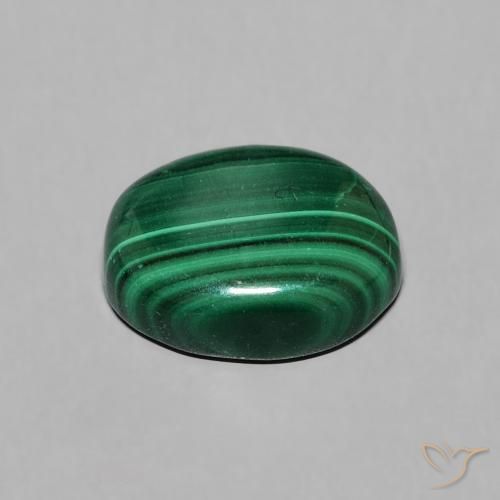 9,17 ctw natürlicher Grün Malachit, Oval, Lichtundurchlässig