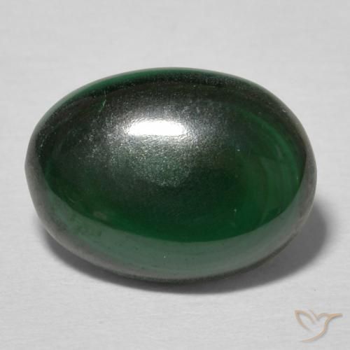 3.51ct Natürlicher Vielfarbig-grün Malachit, Oval, Lichtundurchlässig