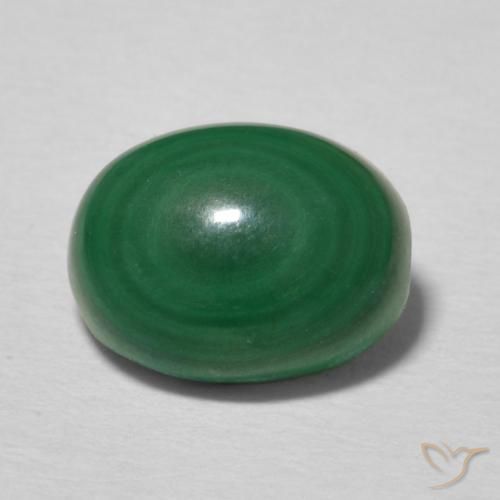 2.93ct Natürlicher Mittelgrün Malachit, Oval, Lichtundurchlässig