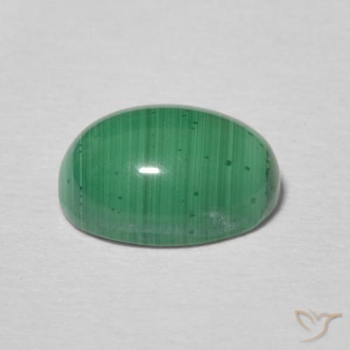 9,17 ctw natürlicher Mittelgrün Malachit, Oval, Lichtundurchlässig