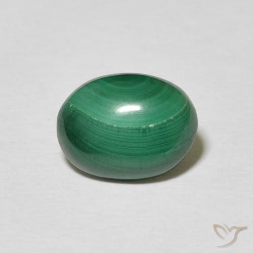 2.75ct Natürlicher Mittelgrün Malachit, Oval, Lichtundurchlässig
