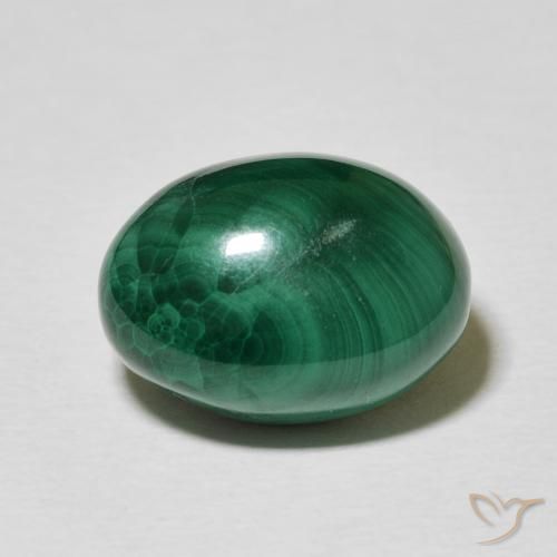 10.19ct Natürlicher Vielfarbig-grün Malachit, Oval, Lichtundurchlässig
