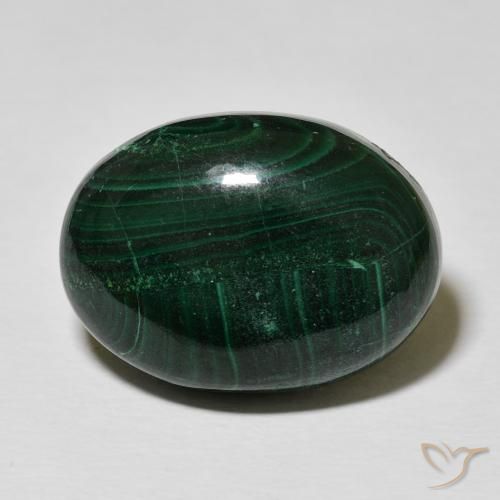 29.26ct Natürlicher Vielfarbig-grün Malachit, Oval, Lichtundurchlässig