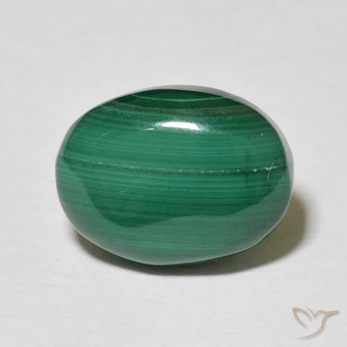 8.00ct Natürlicher Vielfarbig-grün Malachit, Oval, Lichtundurchlässig