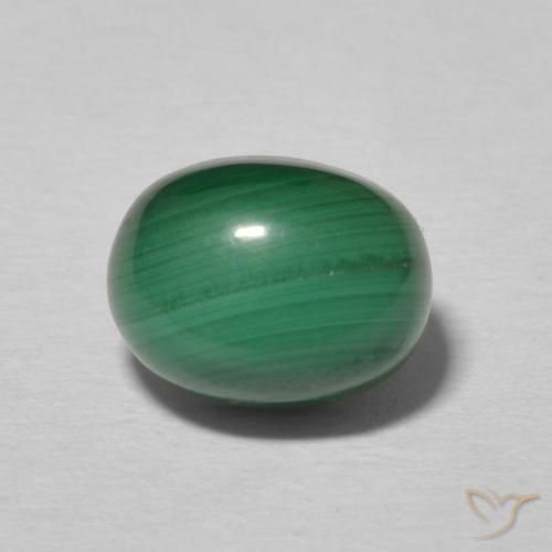 3.25ct Natürlicher Vielfarbig-grün Malachit, Oval, Lichtundurchlässig
