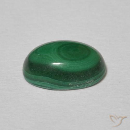 9,17 ctw natürlicher Vielfarbig-grün Malachit, Oval, Lichtundurchlässig