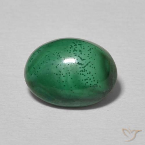 2.32ct Natürlicher Mittelgrün Malachit, Oval, Lichtundurchlässig