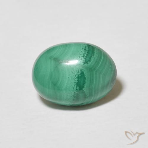 2.37ct Natürlicher Vielfarbig-grün Malachit, Oval, Lichtundurchlässig