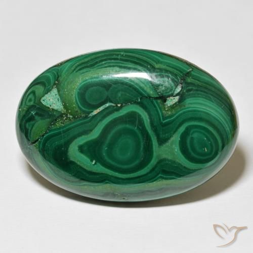 83.20ct Natürlicher Vielfarbig-grün Malachit, Oval, Lichtundurchlässig