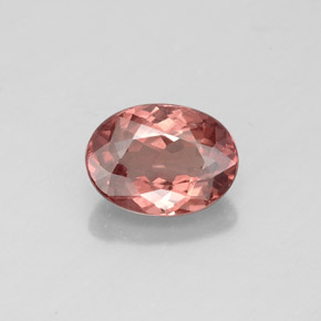 1,08 ctw natürlicher rosafarbener Malaya-Granat, Oval Schliff, VS