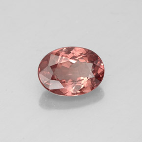 1,08 ctw natürlicher rosafarbener Malaya-Granat, Oval Schliff, VS