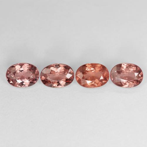 4.27ctw Natürlicher Warmes Rot Malaya-Granat, Oval, VVS-VS