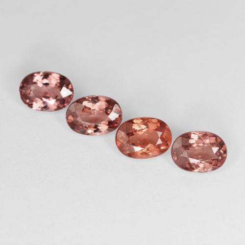 4.27 ct natürliche Warmes Rot Malaya-Granat-Edelsteine, Oval, VVS-VS
