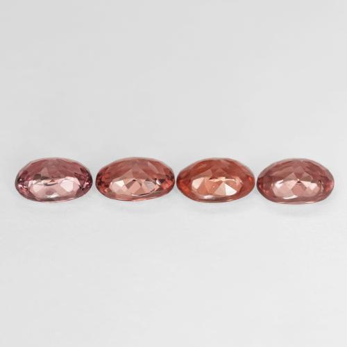 4.27 ct natürliche Warmes Rot Malaya-Granat-Edelsteine, Oval, VVS-VS