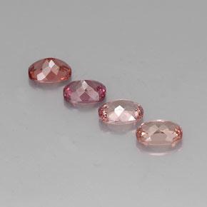 4,31 ct natürliche mehrfarbiger Malaya-Granat-Edelsteine, Kissenschliff, VVS-VS