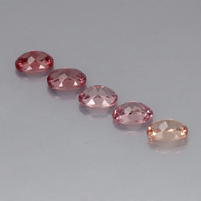 5,41 ct natürliche mehrfarbiger Malaya-Granat-Edelsteine, Oval Schliff, VVS-VS