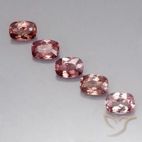5.21ctw Natürlicher orange-rosa Malaya-Granat, Kissen, VVS-VS, Photo A