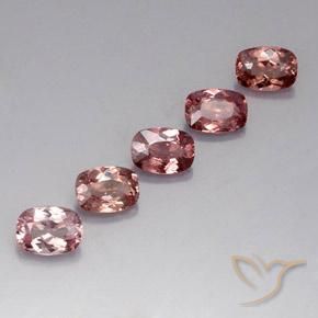 5.21 ct natürliche orange-rosa Malaya-Granat-Edelsteine, Kissen, VVS-VS