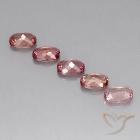 5.21 ct natürliche orange-rosa Malaya-Granat-Edelsteine, Kissen, VVS-VS