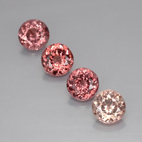 4.74 ct natürliche Mehrfarbig Malaya-Granat-Edelsteine, Rund Schliff, VVS-VS