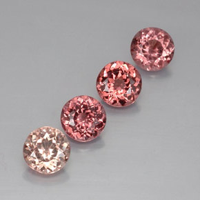 4.74 ct natürliche Mehrfarbig Malaya-Granat-Edelsteine, Rund Schliff, VVS-VS